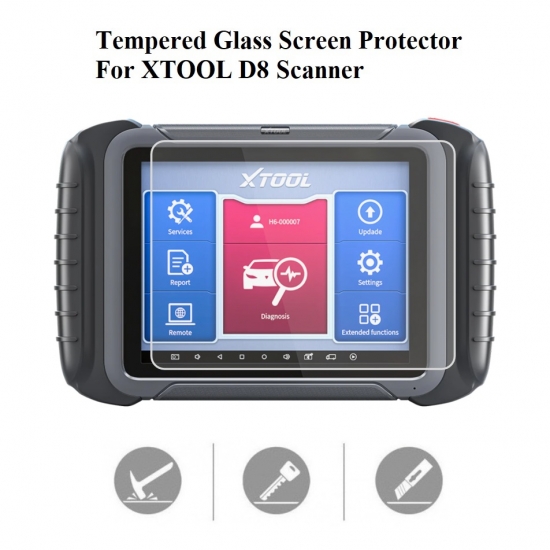 Tempered Glass Screen Protector Cover for XTOOL D8 D8BT - Click Image to Close